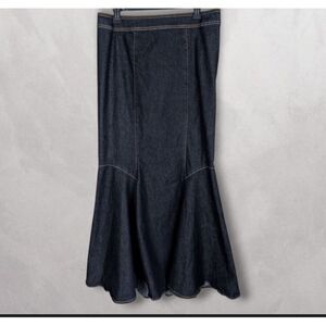 BISOU BISOU MICHELE BOHBOT WOMEN'S SKIRT SIZE 12 DEMIN VINTAGE Y2K